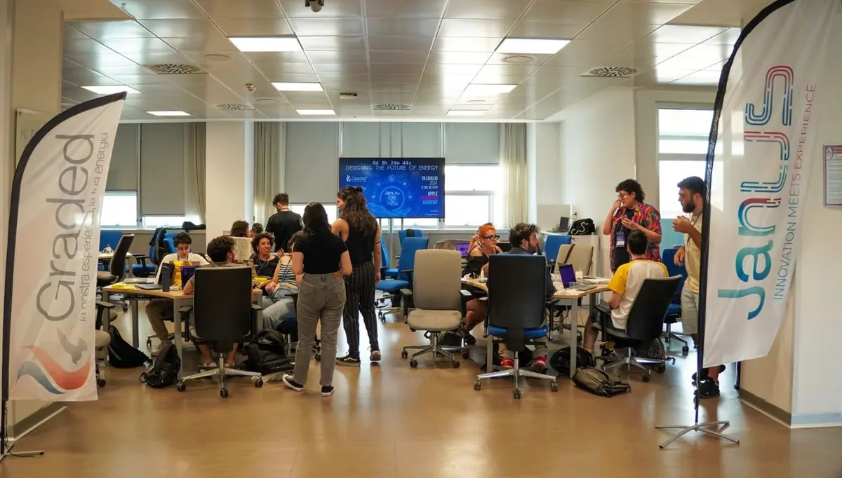 Il team al lavoro durante il CRE-AI-THON